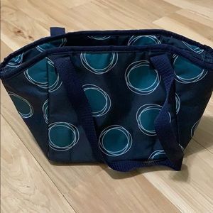 Blue Polka Dot Lunch Bag